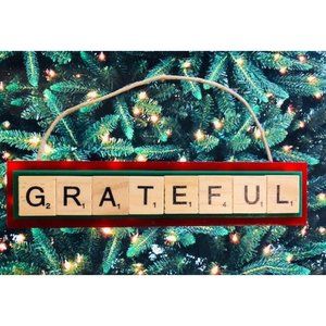 Grateful Dream Christmas Ornament Scrabble Tiles Jesus Inspire Believe Empower